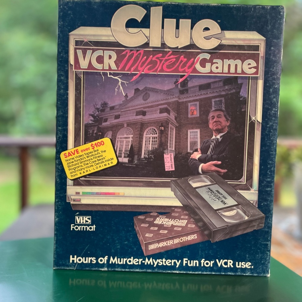 Clue VCR mystery board game vintage set EUC collector rare